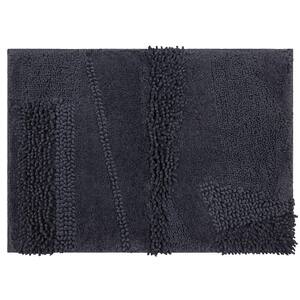 Composition Charcoal 17 in. x 24 in. Cotton Bath Mat