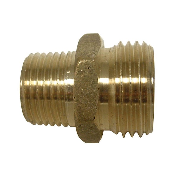 Everbilt 3/4 in. x 1/2 in. Lead-Free Brass MGH x MIP Adapter