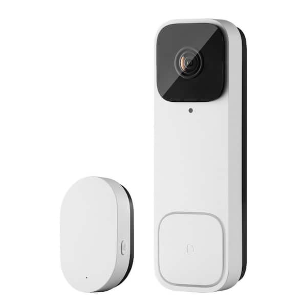 Video Doorbell 2K Wireless Camera Ring Doorbell Works with 170° Ultra-Wide View Battery/Wired Powered 2-Way Audio