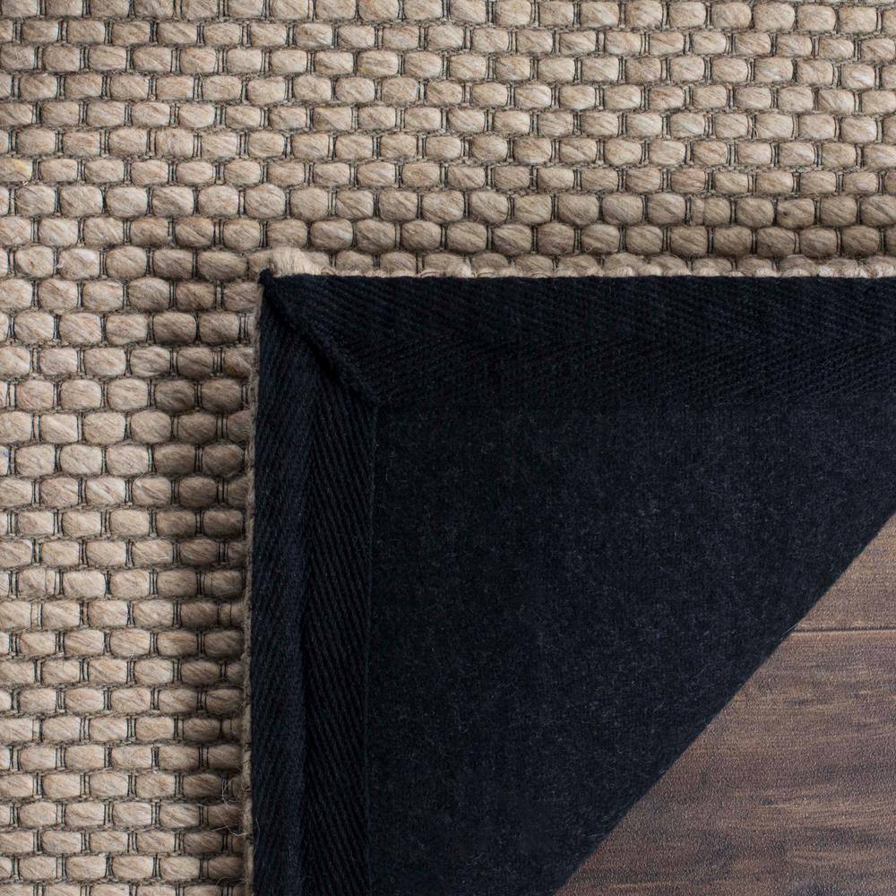 Coastal Chic Handwoven Beige and Ivory Wool Blend Runner Rug