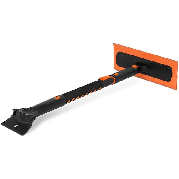 BirdRock Home Snow Moover 39 in. Extendable Heavy-Duty Foam Snow Brush and Ice Scraper for Car