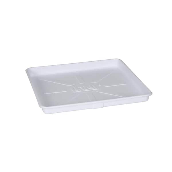 Washing Machine Pan 28 x 30" White Protection Plastic Tray Drain Overflow Washing Machine Pan 28 x 30" White Protection Plastic Tray Drain Overflow
