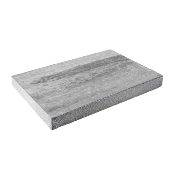 Pavestone 24 in. x 16 in. x 2 in. Rectangular Antique Pewter Concrete Step Stone