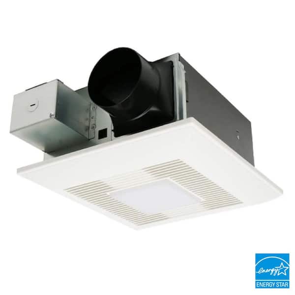 WhisperFit DC/LED, Pick-A-Flow 50,80,110 CFM ENERGY STAR Quiet Ceiling Bathroom Exhaust Fan, Flex-Z Fast Install Bracket