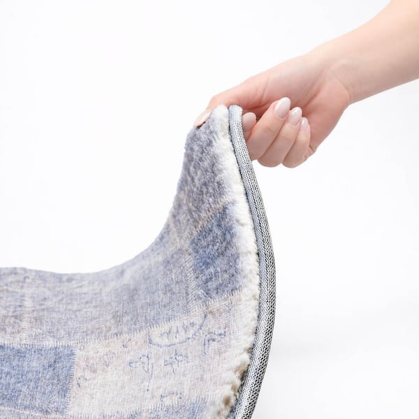 Dream Shag Premium Machine Washable Abstract ADS631 Sky 9 ft. x 12 ft. Area Rug