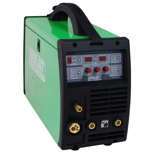 Everlast 200 Amp PowerMTS 200 IGBT Digital Inverter DC MIG/TIG/Stick Multi-Process Welder, HF/Lift TIG Start, 240V