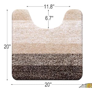 Minqing Wooden Teak Bath Mat for Bathroom Luxury Shower, Non-Slip Sturdy Water Proof Floor Mat for Spa Home & Outdoor, Brown, 24.5x18.5, Oil Finished