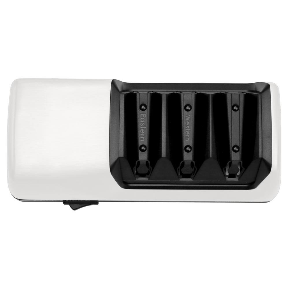 White Electric Knife Sharpener with Diamond Abrasive Discs