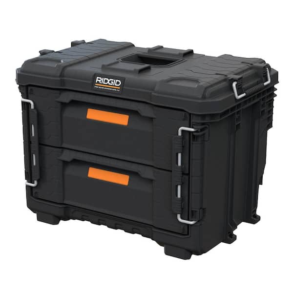 RIDGID 2.0 Pro Gear System 22 in. XL 2 Drawers Modular Tool Box Storage