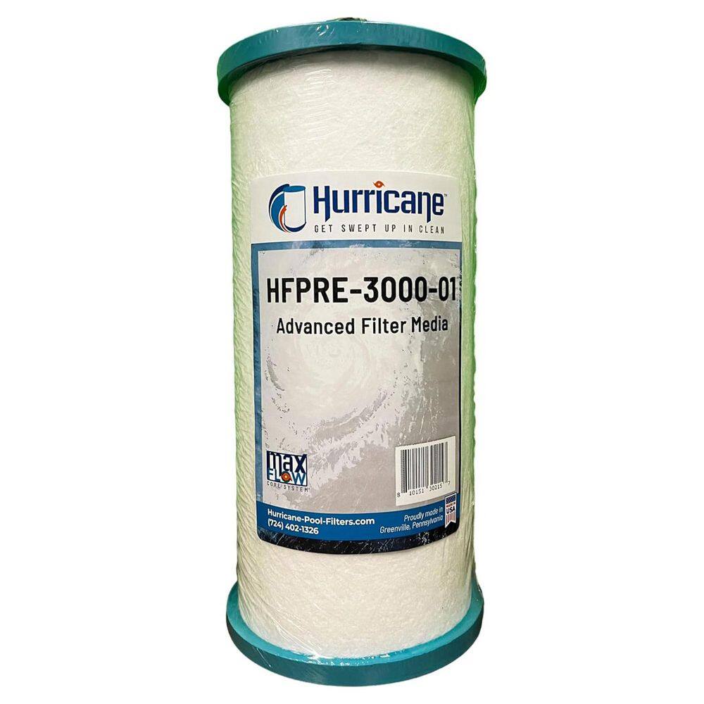 Hurricane 3 in. Dia Pre Fill Pool Filter Cartridge PRE30000-01 - The ...