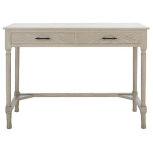 Mckinlee 42 in. Beiges Wood 2-Drawer Writing Desk