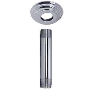 1/2 in. IPS x 4 in. Round Ceiling Mount Shower Arm with Flange, Polished Chrome