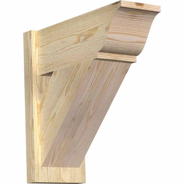 Ekena Millwork 8 in. x 20 in. x 20 in. Douglas Fir Traditional Rough Sawn Outlooker