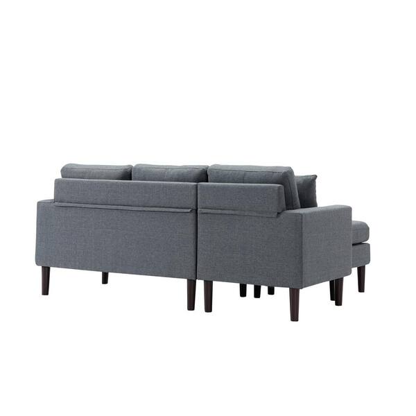 Robson Street Dark Gray Woven 2 Pc Right Arm Sectional - Rooms To Go