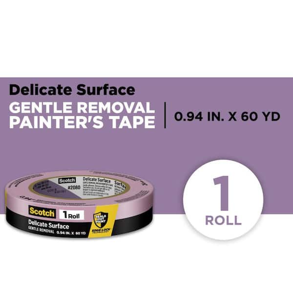 3M Scotch 0.94 in. x 60 yds. Delicate Surface Painter's Tape with Edge-Lock