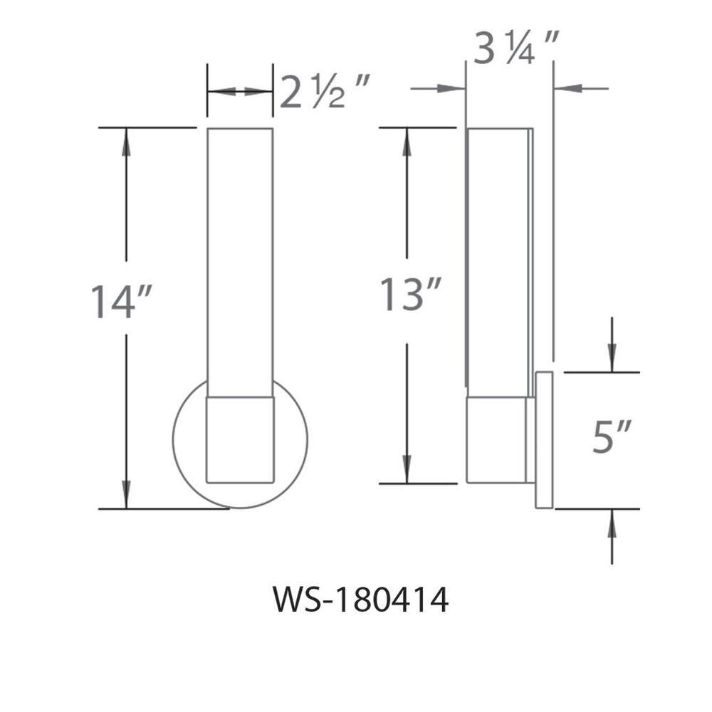 Turbo Cylinder LED Vanity Wall Sconce in Brushed Nickel