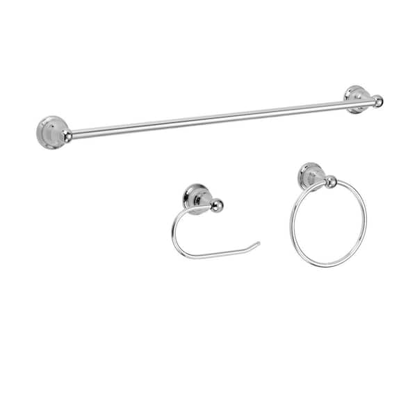 PRIVATE BRAND UNBRANDED Ivie Wall Mounted Bathroom Double Robe Hook in  Chrome Finish 2410CP-RH - The Home Depot