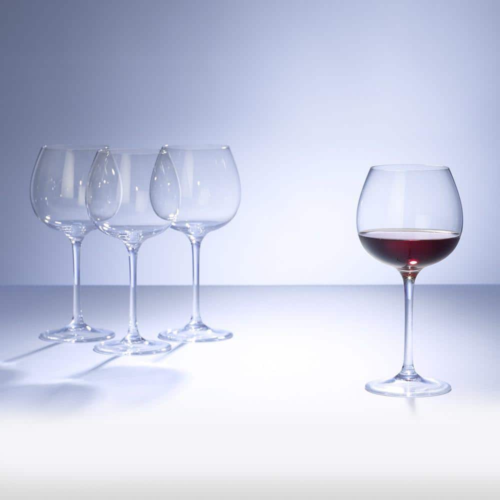 Purismo Clear Crystal Red Wine Goblet Set of 4