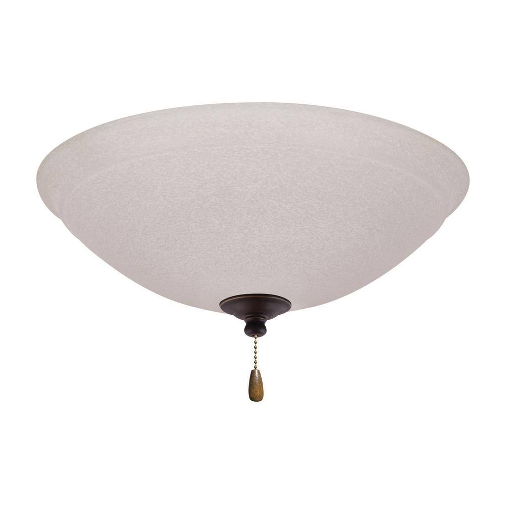 1-Light Golden Espresso Ceiling Fan Bowl LED Light Fixture price history on PriceWatchPro