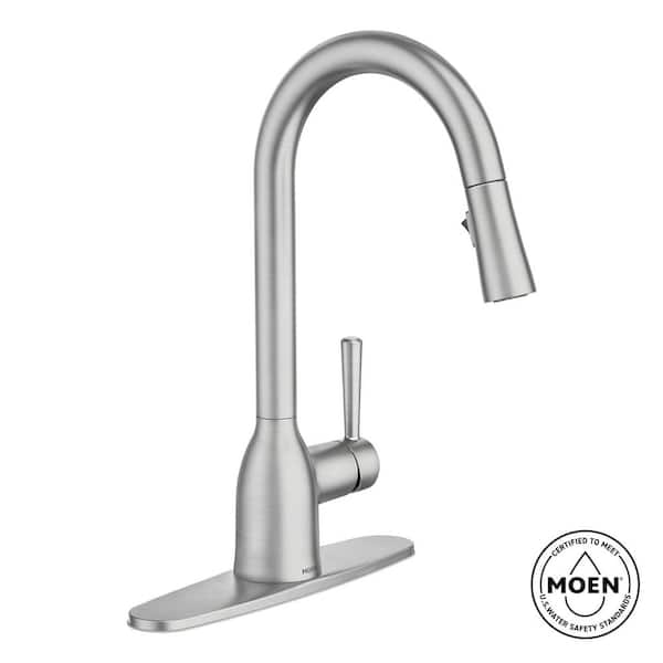 Adler Single-Handle Pull-Down Sprayer Kitchen Faucet with Power Clean and Reflex in Spot Resist Stainless