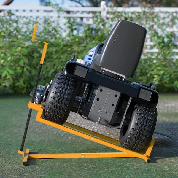 Yellow 800 lbs. Capacity 45° Tilt Adjustable Universal Lift for Tractors, Maximum Working Length 38 in.