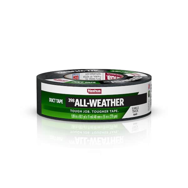 Nashua Tape 1.89 in. x 60 yd. 398 All-Weather HVAC Duct Tape in Black
