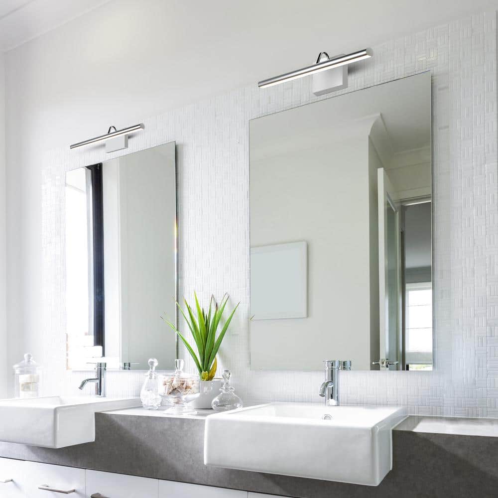 Procyon 24" Polished Chrome Slim LED Bathroom Wall Light