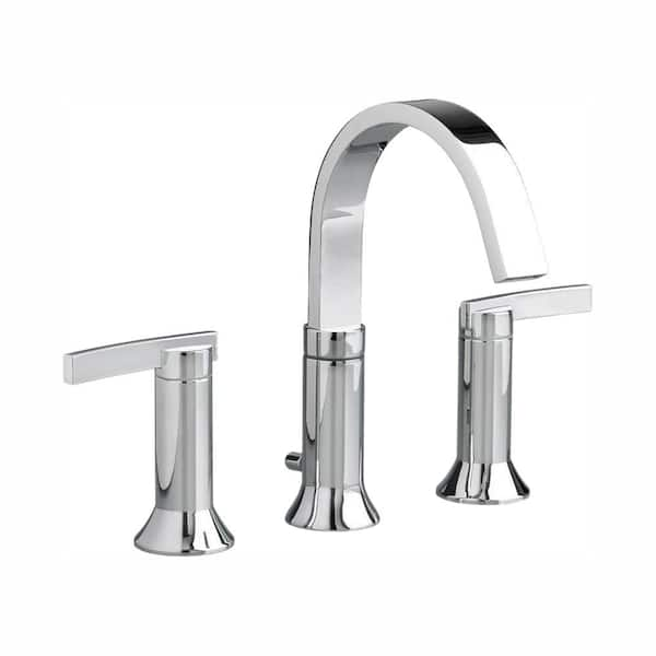 American Standard Berwick 8 in. Widespread 2-Handle High-Arc Bathroom Faucet in Polished Chrome with Speed Connect Drain