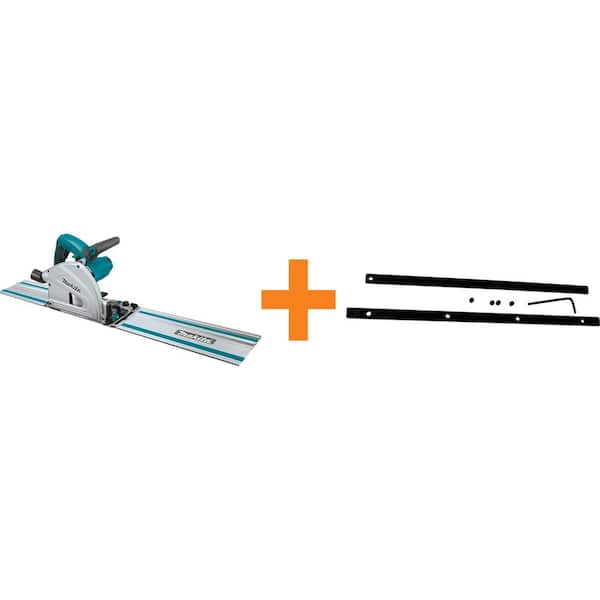 12 Amp 6-1/2 in. Plunge Circular Saw with Guide Rail Connector Kit