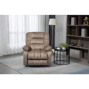 Chenille Power Electric Recliner Relax Lift Chair in Brown