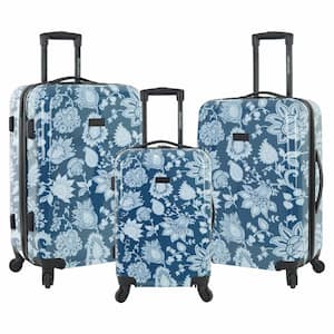 3pc HARDSIDE ROLLING COLLECTION w/360 degree 4-WHEEL SYSTEM & FASHION PATTERN (BC)