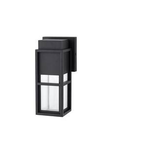 Melrose 1-Light Sand Black LED Outdoor Wall Mount Lantern