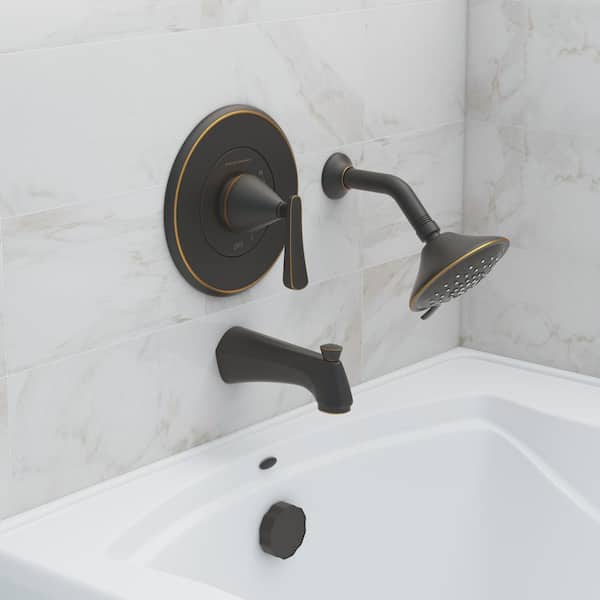 Chatfield Single-Handle 3-Spray Tub and Shower Faucet with 2.0 GPM in Legacy Bronze (Valve Included)