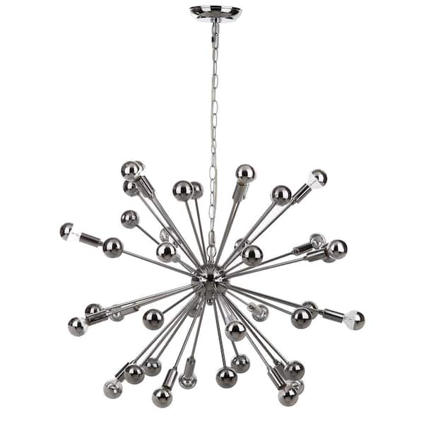 Starburst 20-Light Chrome Starburst/Sputnik Chandelier Lighting