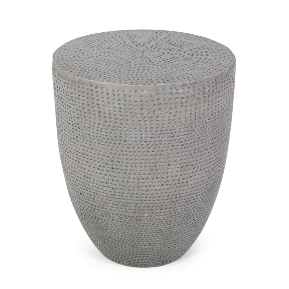 Light Grey Magnesium Oxide Lightweight Concrete Outdoor Patio Side Table MGO End Table price history on PriceWatchPro