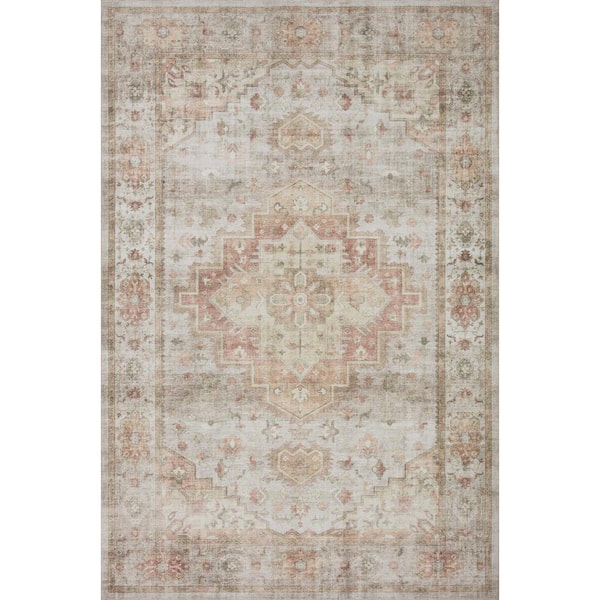 Heidi Sage/Multi 7 ft. 6 in. x 7 ft. 6 in. Round Bohemian Printed Area Rug