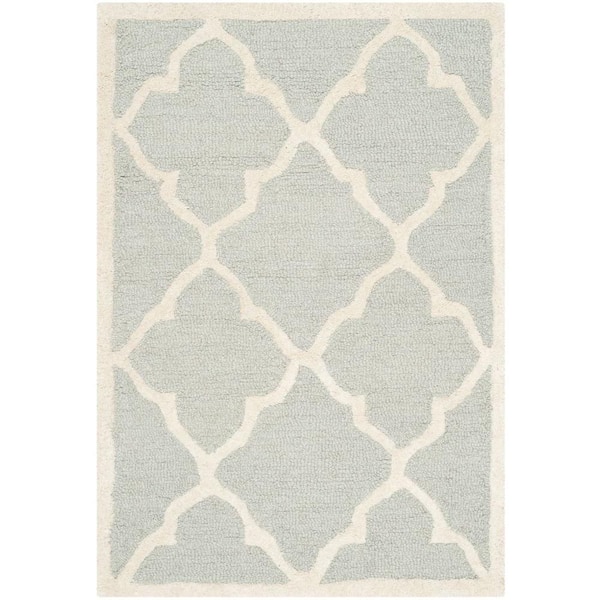 SAFAVIEH Cambridge Light Gray/Ivory 2 ft. x 3 ft. Area Rug