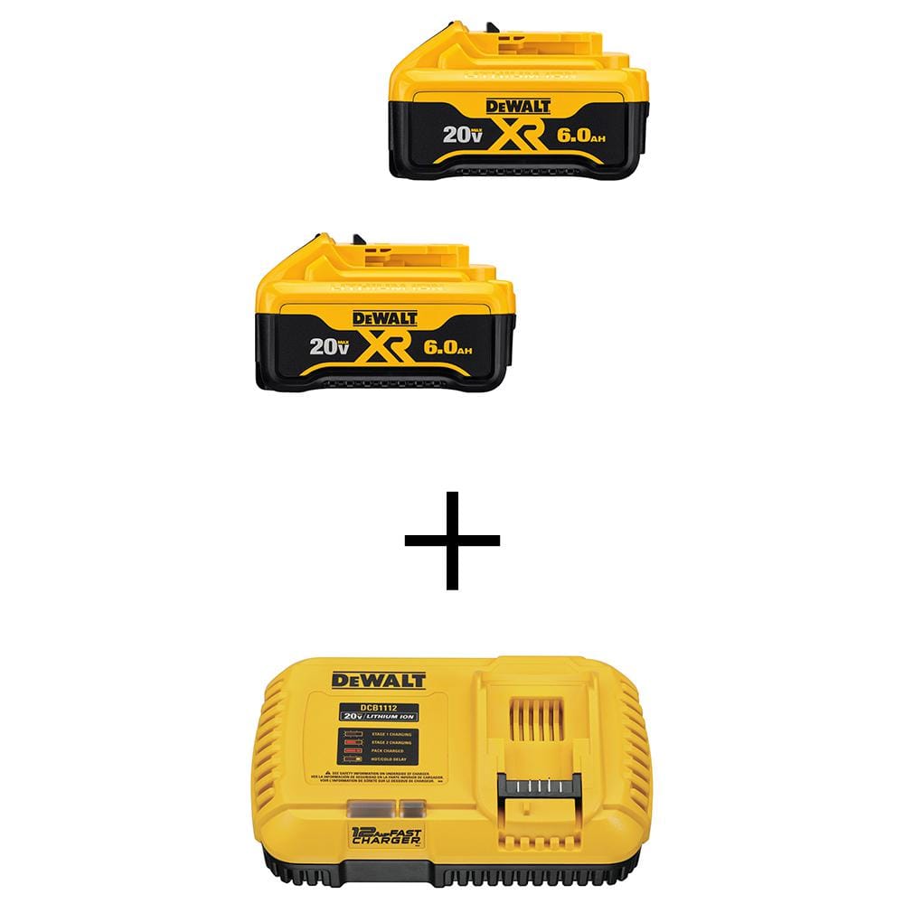 20V MAX  Lithium-Ion 6.0Ah Battery (2 -Pack) and 20V/60V FLEXVOLT 12Amp Fan Cooled Fast Charger price history on PriceWatchPro