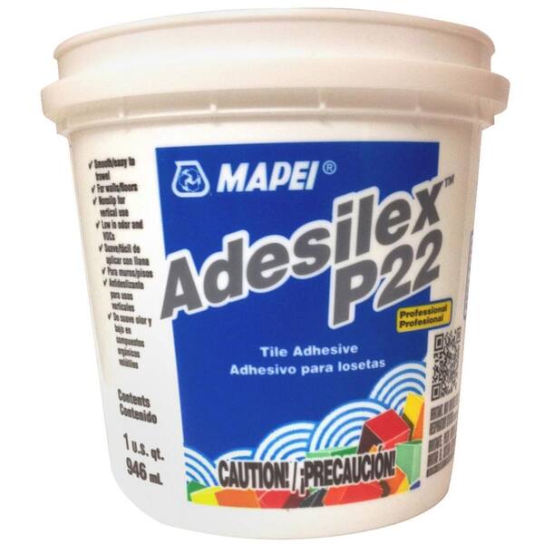 Mapei Adesilex P 22 1 Qt Tile Adhesive, Outdoor Tile Adhesive Home Depot