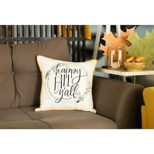 Josephine Multi-Color Holiday 18 in. x 18 in. Throw Pillow Cover