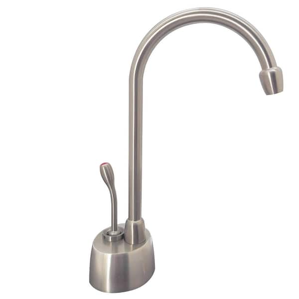 9 in. Velosah 1-Handle Hot Water Dispenser Faucet (Tank sold separately), Satin Nickel