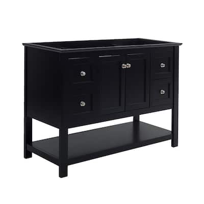 Manchester 48 in. W Bathroom Vanity Cabinet Only in Black