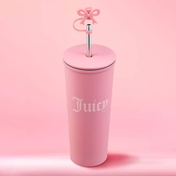JUICY COUTURE Couture Cup Set 24 oz. Hot Pink Stainless Steel