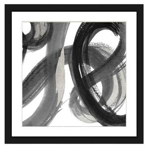 20 in. x 20 in. Black and White abstract I Framed Archival Paper Wall Art