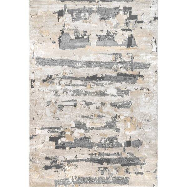 nuLOOM Sally Beige 8 ft. x 10 ft. Contemporary Abstract Area Rug