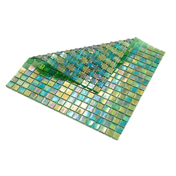 Apollo Tile Skosh Glossy Emerald Green 11.6 in. x 11.6 in