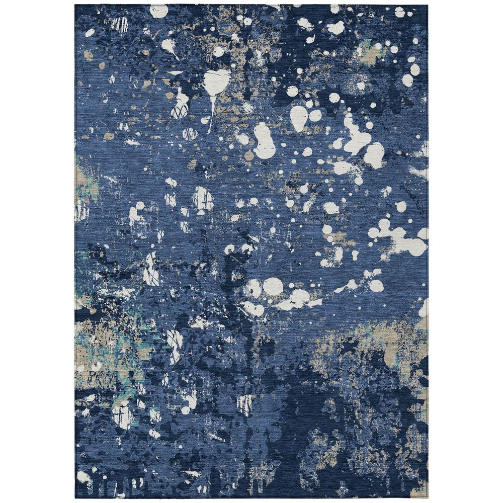 Chantille Machine Washable Indoor/Outdoor Abstract ACN2679 Navy 3 ft. x 5 ft. Area Rug price history on PriceWatchPro