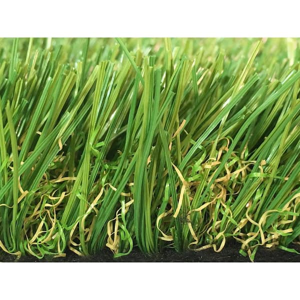 GREENLINE ARTIFICIAL GRASS Sapphire 50 Fescue 15 ft. Wide x Cut to Length Green Artificial Grass Carpet