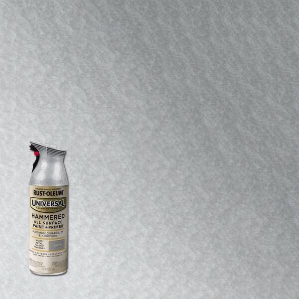Rust-Oleum Universal 11 oz. All Surface Hammered Silver Spray Paint and Primer in One