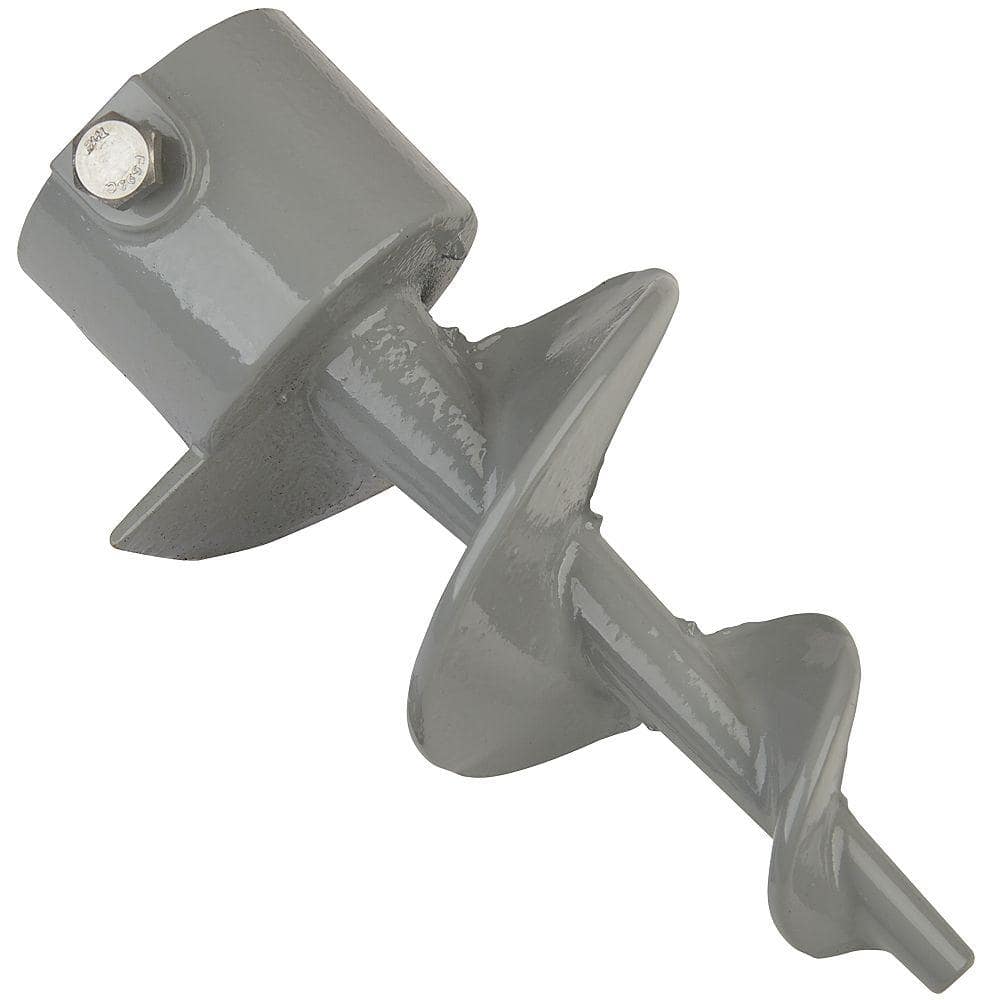 Tommy Docks 8 in. Long Gray Polyester Powder Coated Cast Steel Auger